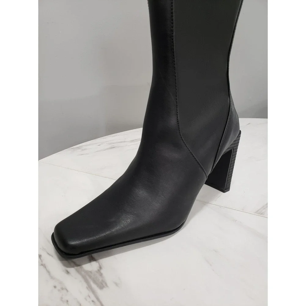 Dolls Kill Generation Kiss Black Autumn Clash Heeled Booties Witchy Gothic